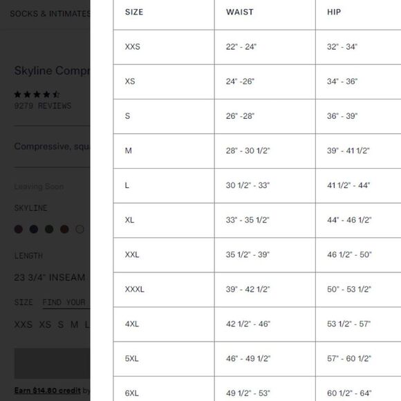 Girlfriend Collective Compressive High-Rise Legging Midnight Navy Blue Size 6 XL - Picture 3 of 12